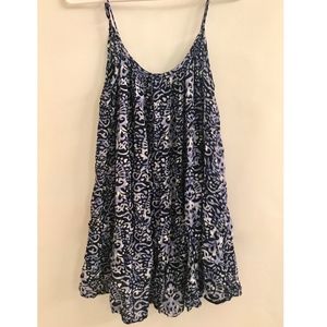 Cute blue flowy mini dress